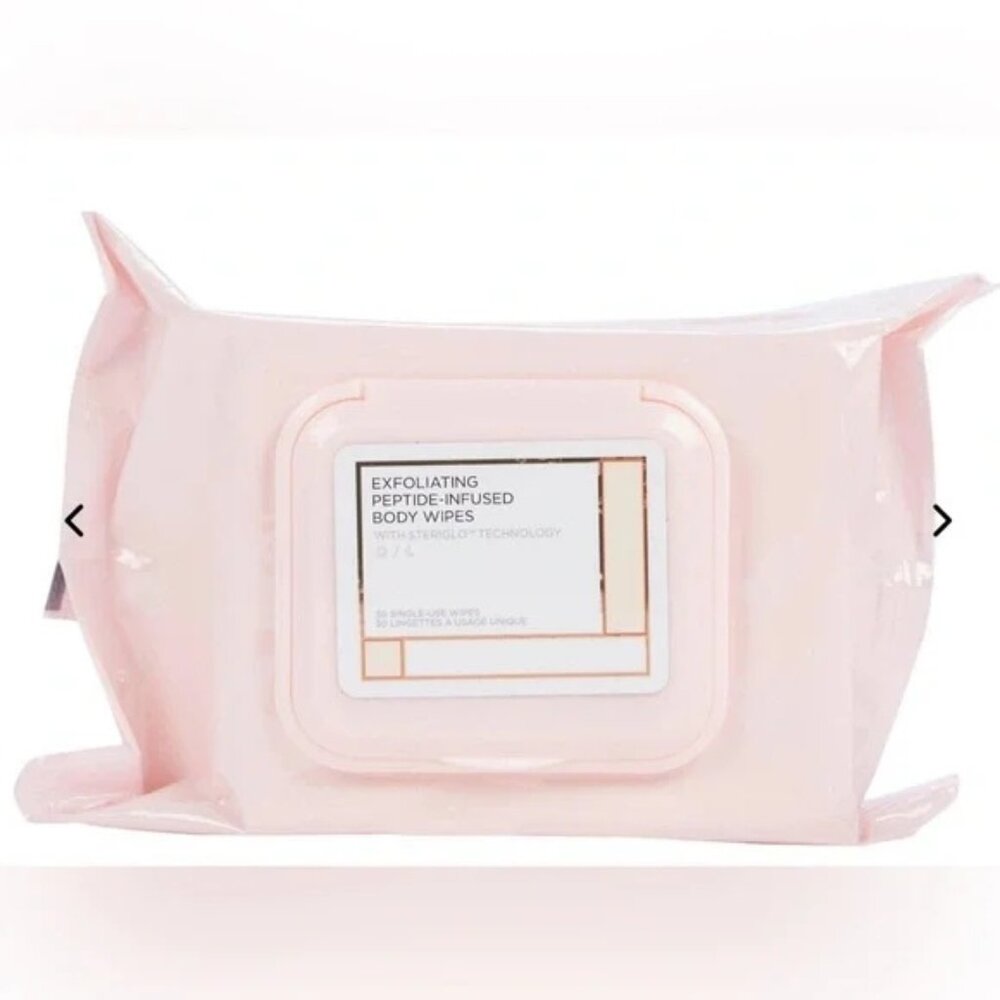 Beautybio Exfoliating Peptide-Infused Body Wipes New